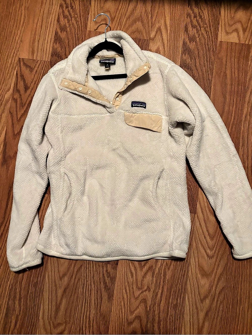 Patagonia Women's Re-Tool Snap-T Fleece Pullover Cream Medium